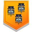Icon for the "Alpha Centurion" trophy in "Season Three: Fauna Faire," DLC for "Minecraft Dungeons."