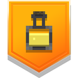 Icon for the "Burning Up" trophy in "Echoing Void," DLC for "Minecraft Dungeons."