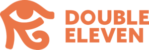 Logo for Double Eleven game studio.