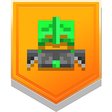 Icon for the "Dress for Success" trophy in "Howling Peaks," DLC for "Minecraft Dungeons."