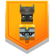 Icon for the "Giant Slayer" trophy in "Howling Peaks," DLC for "Minecraft Dungeons."