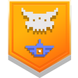 Icon for the "Indomitable" trophy in "Season One: Cloudy Climb," DLC for "Minecraft Dungeons."