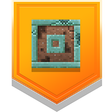 Icon for the "Lost Power" trophy in "Hidden Depths," DLC for "Minecraft Dungeons."
