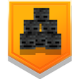 Icon for the "Nether Been Better" trophy in "Flames of the Nether," DLC for "Minecraft Dungeons."